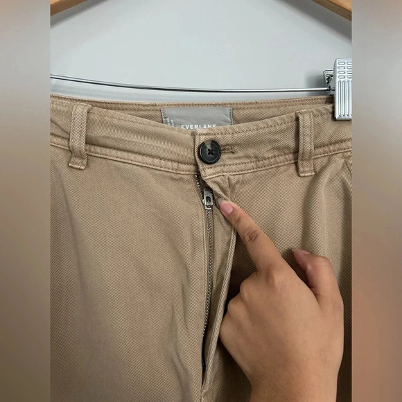 Everlane The TENCEL Relaxed Chino Pant Beige Size 2 - Picture 5 of 12